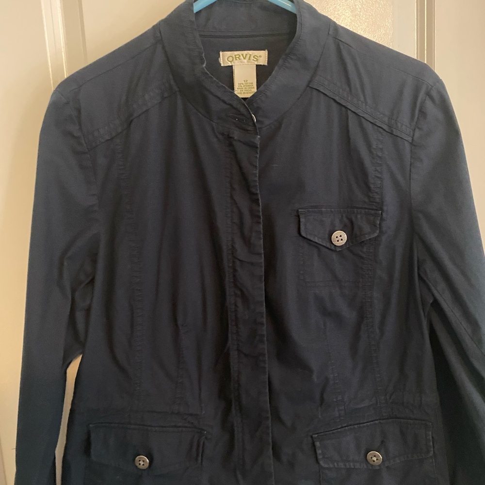 Orvis Navy Blue Utility/Military Style Jacket